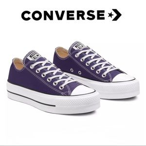 Converse Canvas Low Top Platform Chuck Taylor All Star Sneakers Women’s Size 7